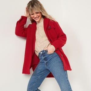 Women's Cherry Red Shacket